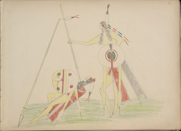 Mauu-geah (Kiowa) Killing Sioux