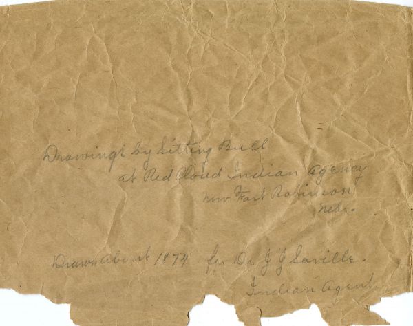 Wrapper with inscription 