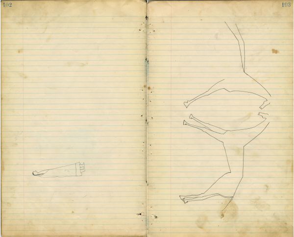 Woman outline/sketch  | 2 horses outline/sketch  