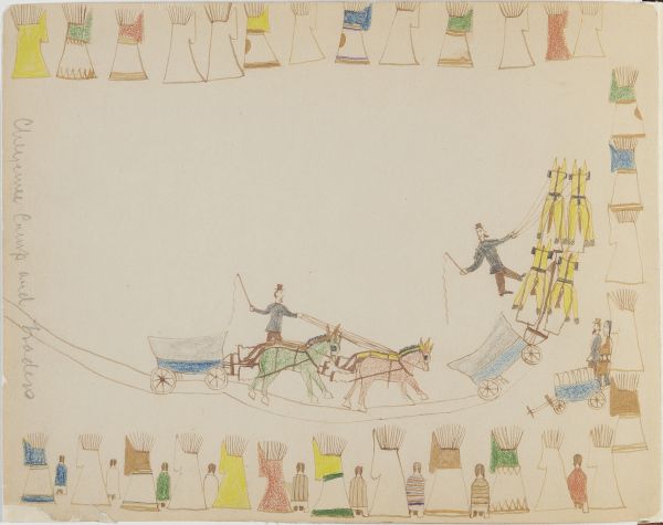 Cheyenne Camp and traders