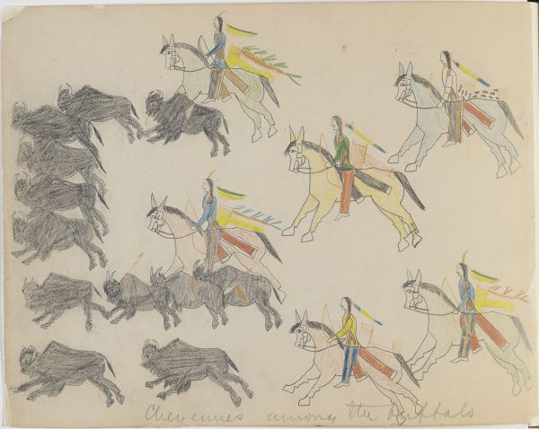 Cheyennes among the buffalo