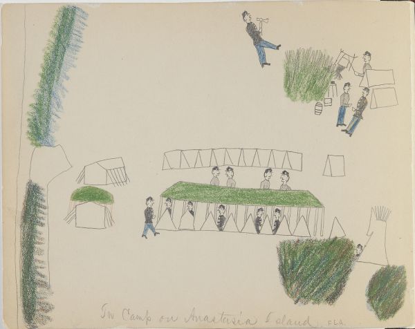 In Camp on Anastasia Island, FLA.