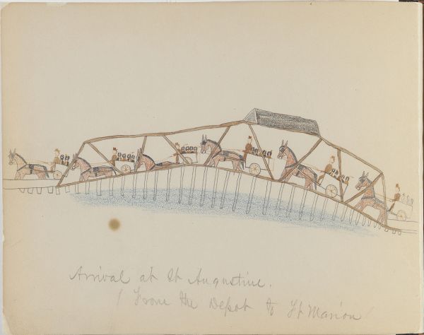 Arrival at St. Augustine.  From the Depot to Ft. Marion