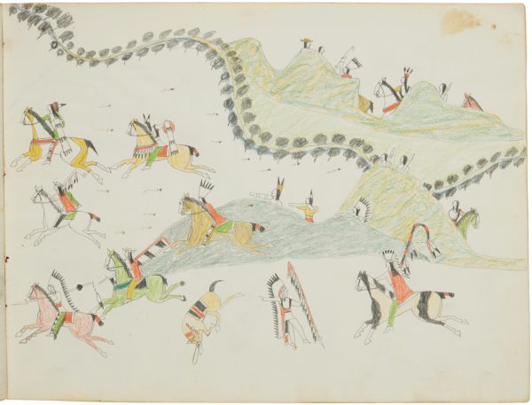 Battle with the Sauk and Fox, 1854