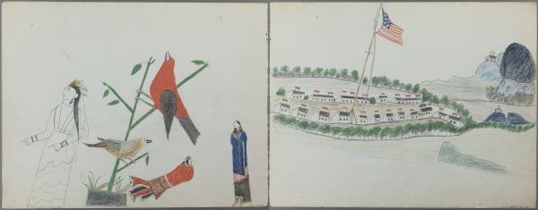Woman, Birds and indians | Another Western Fort