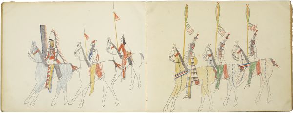 Warriors on horseback