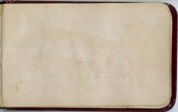 Faint inscription | Buffalo Dreamer Carrying Arrow