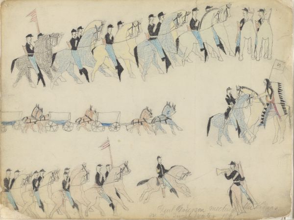 General Grierson meeting the Kiowas on the Sweet Water, 1871