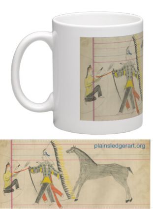 Coffee Mug - Black Horse Ledger: Plate 46